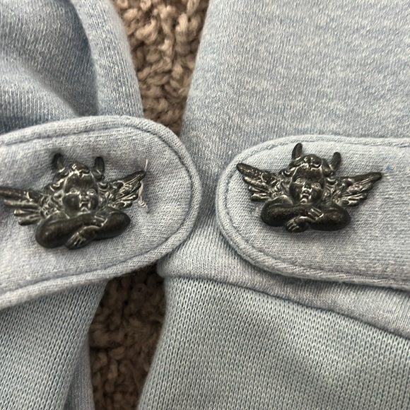 Boys Lie Blue Cupid Collared Hoodie Sweatshirt - Picture 2 of 6